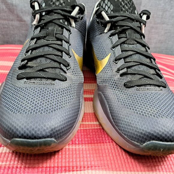 %Nike Kobe 10 Low Nike iD (777411 992) Shoes Size 13 Black Gold Number 45 ( A4 )